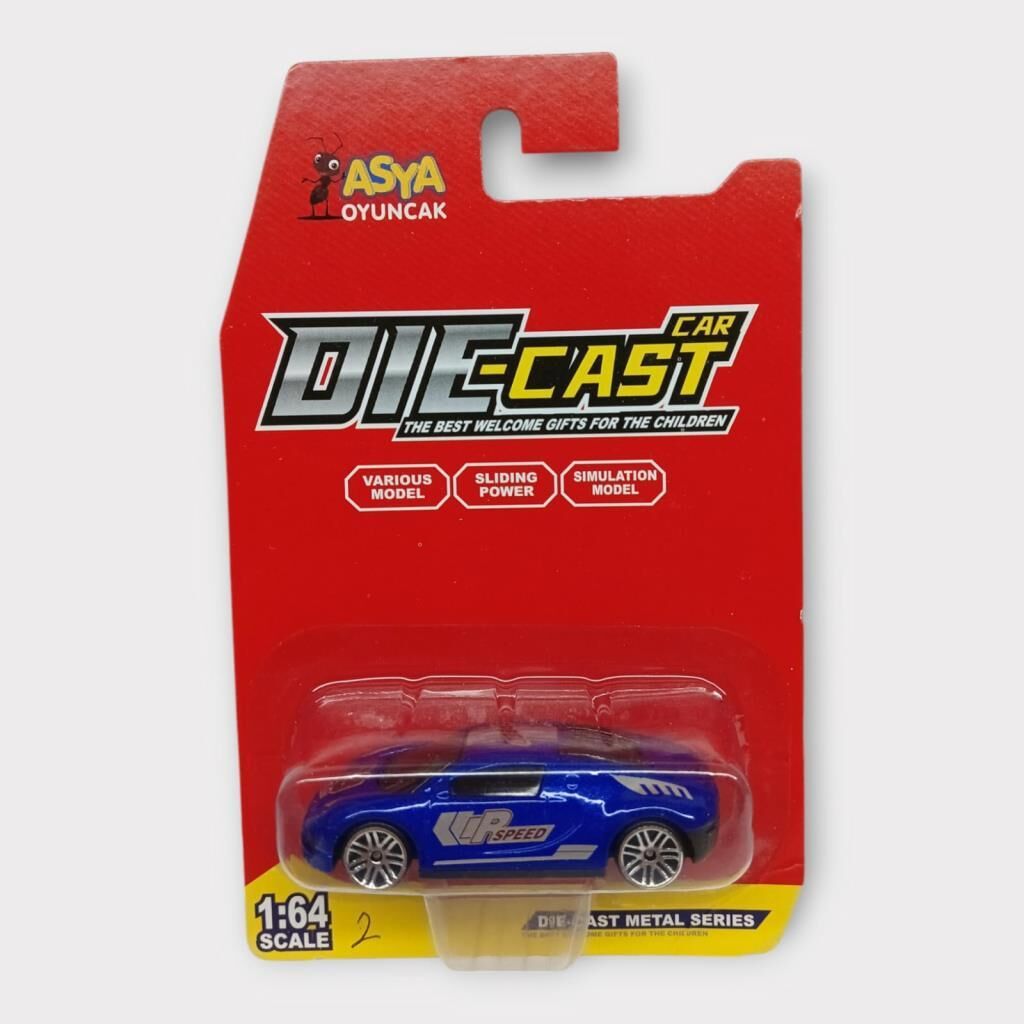 Metal Mi̇ni̇ Arabalar  8 Cm - Mavi̇ - 2