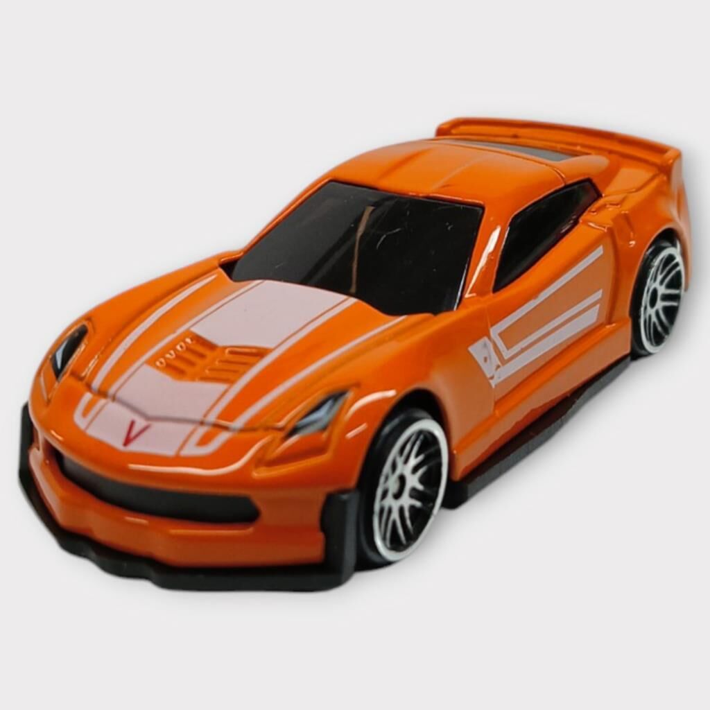 Metal Mi̇ni̇ Arabalar  8 Cm - Turuncu - 1