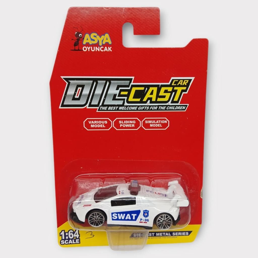 Metal Mi̇ni̇ Poli̇s Arabası  8 Cm - Poli̇s - 3