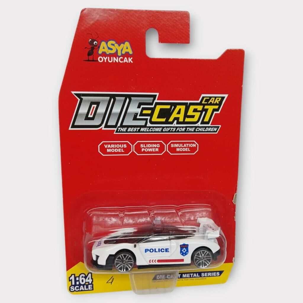 Metal Mi̇ni̇ Poli̇s Arabası  8 Cm - Poli̇s - 4