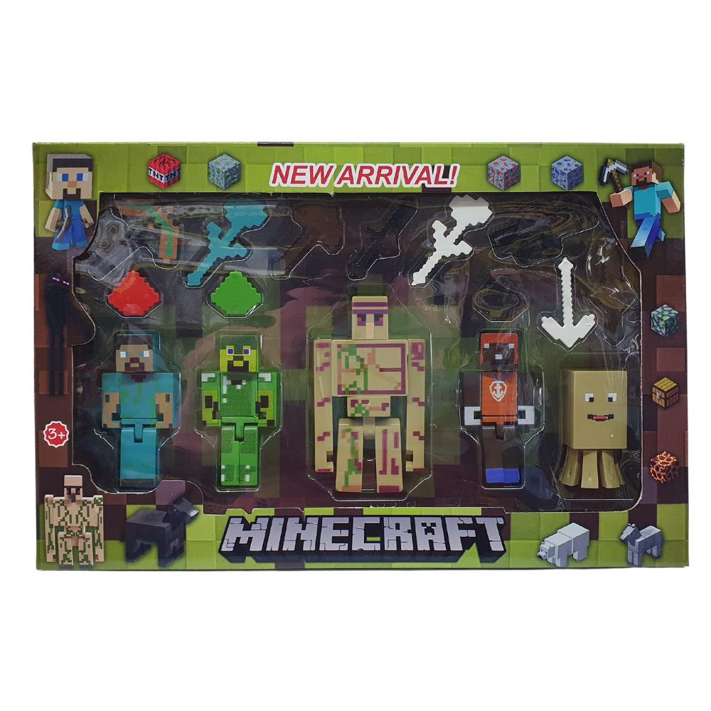 Mi̇necraft 5 Li̇ Fi̇gür Ve Aksesuarları - 1994