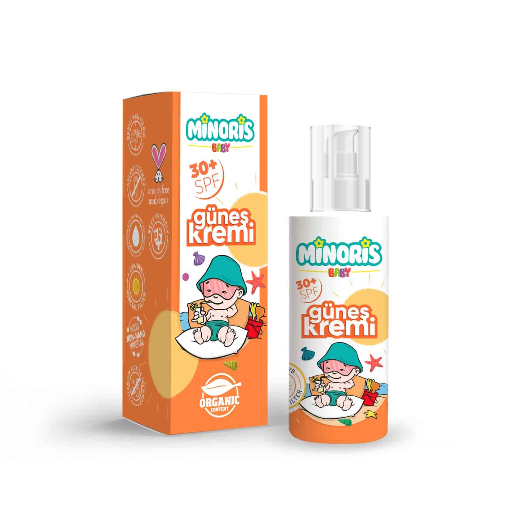 Mi̇nori̇s Baby Organi̇k Güneş Koruyucu Sprey Krem 30 Spf 150Ml