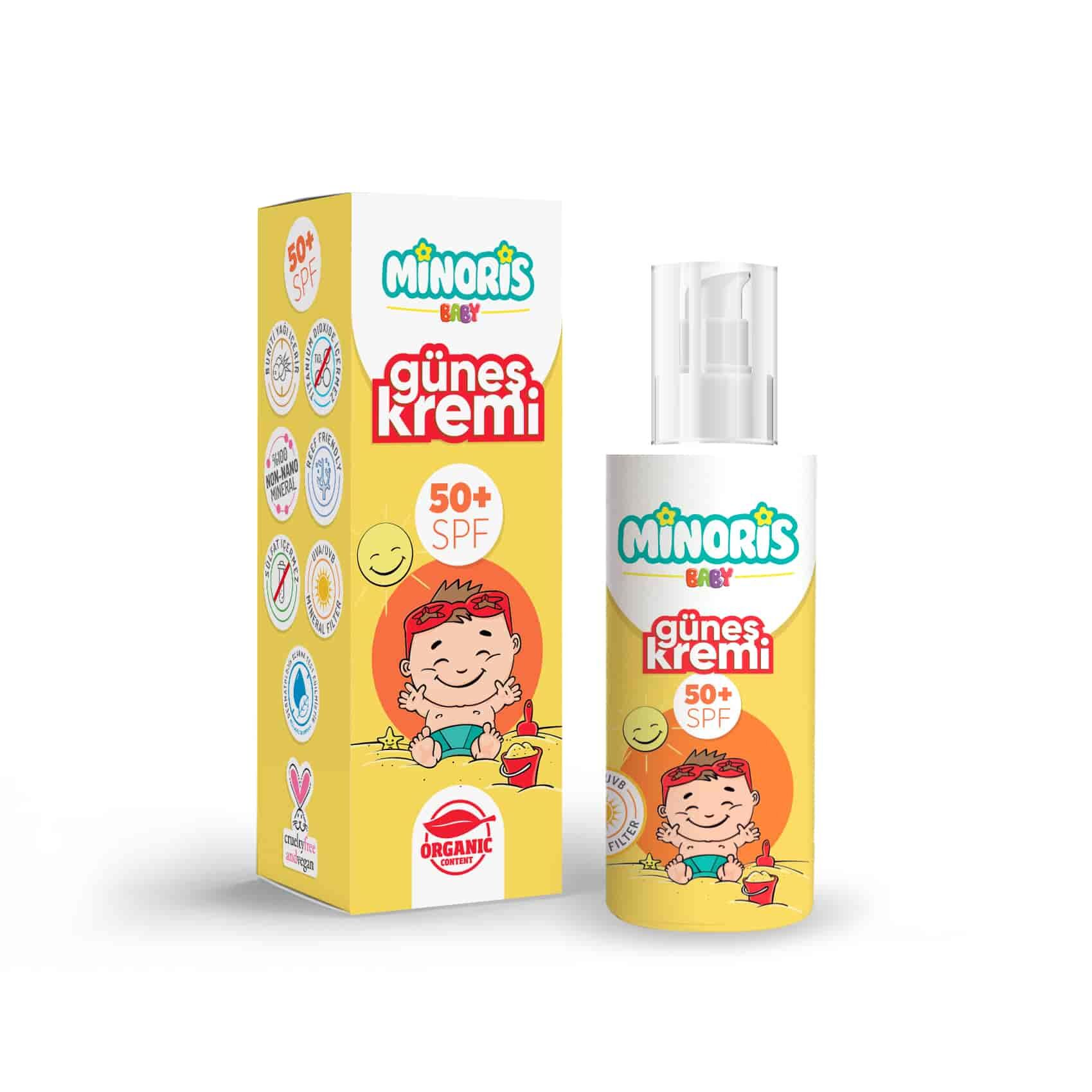 Mi̇nori̇s Baby Organi̇k Güneş Kremi̇ 50 Spf 150Ml
