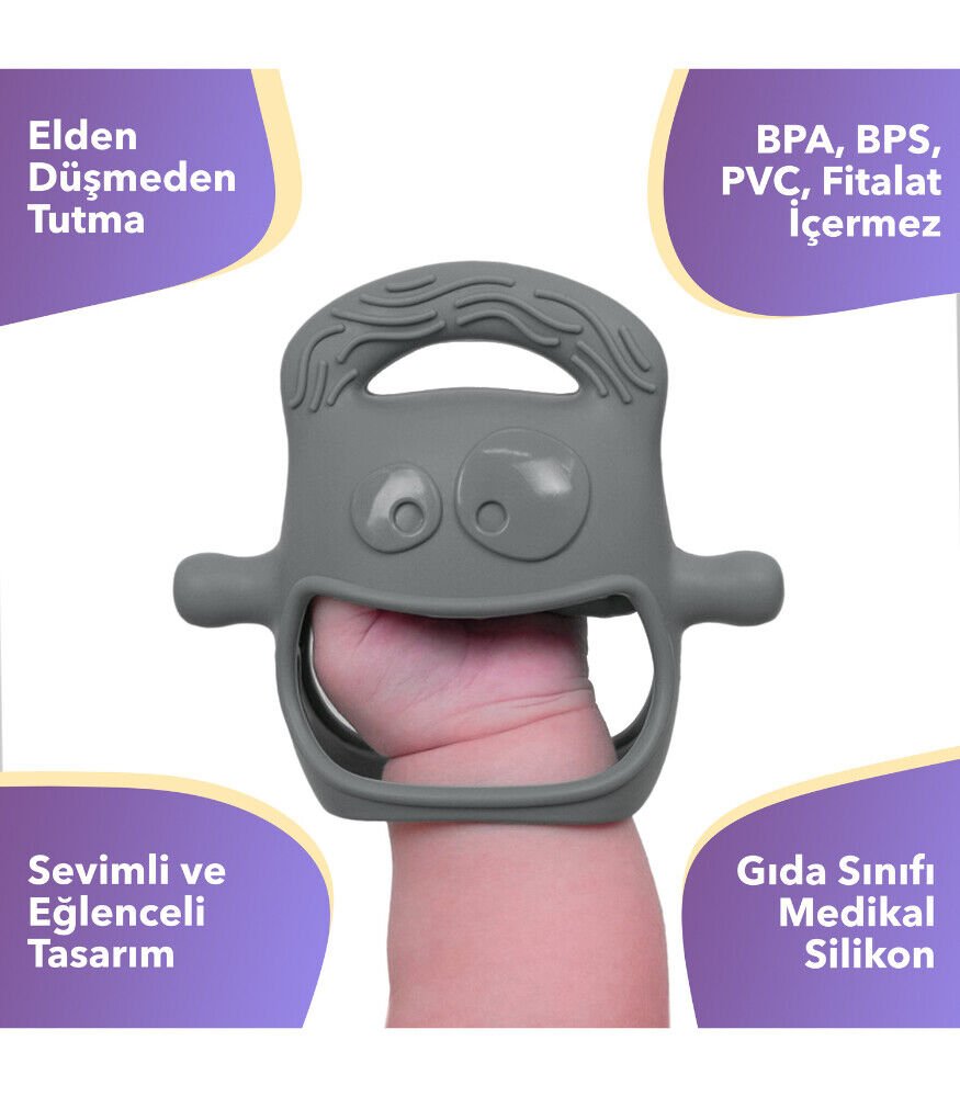 Mochi̇ Di̇ş Kaşıyıcı Gri̇