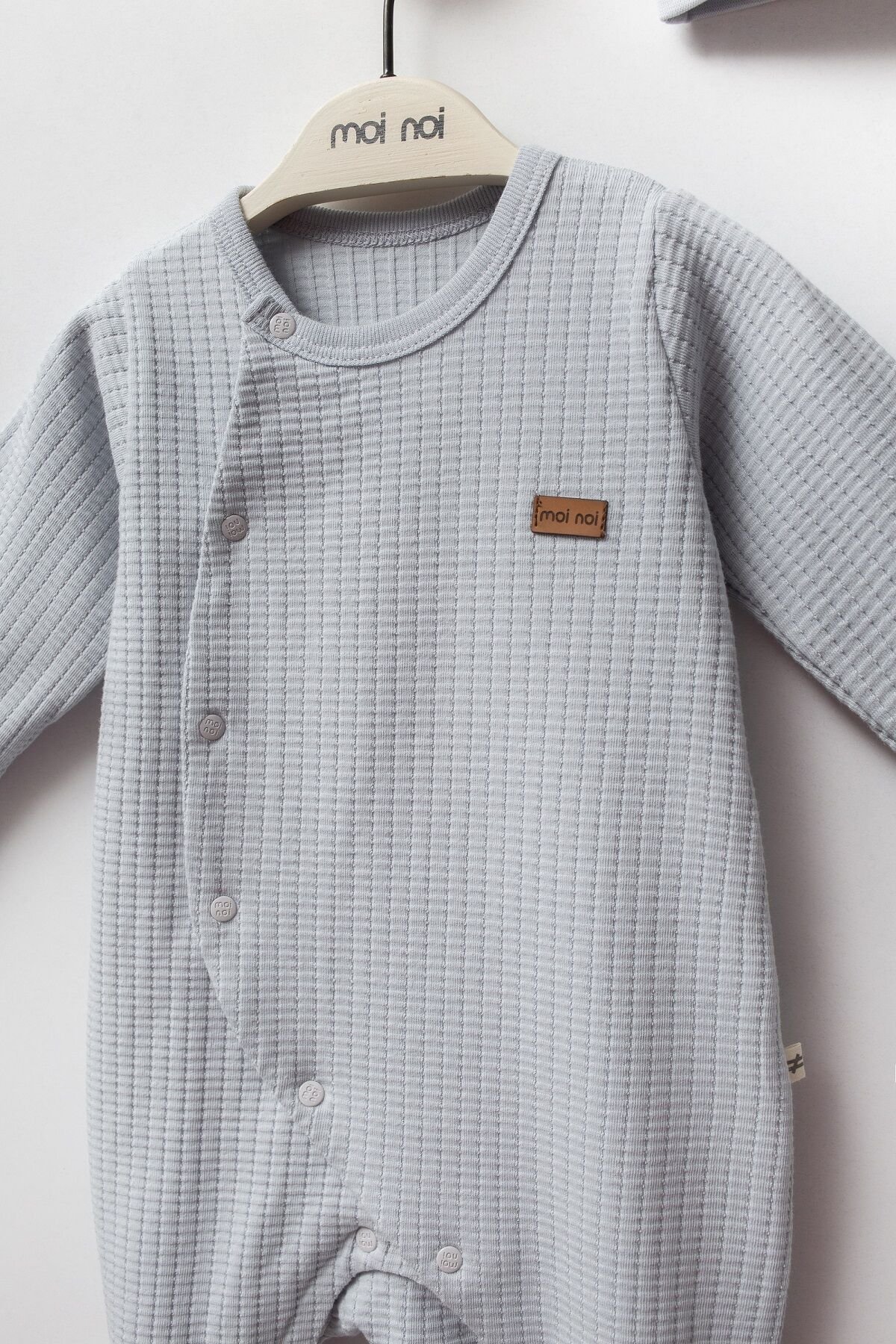 Moi̇ Noi̇ Galaxy Şapkalı Tulum Mnb1244 Gri̇