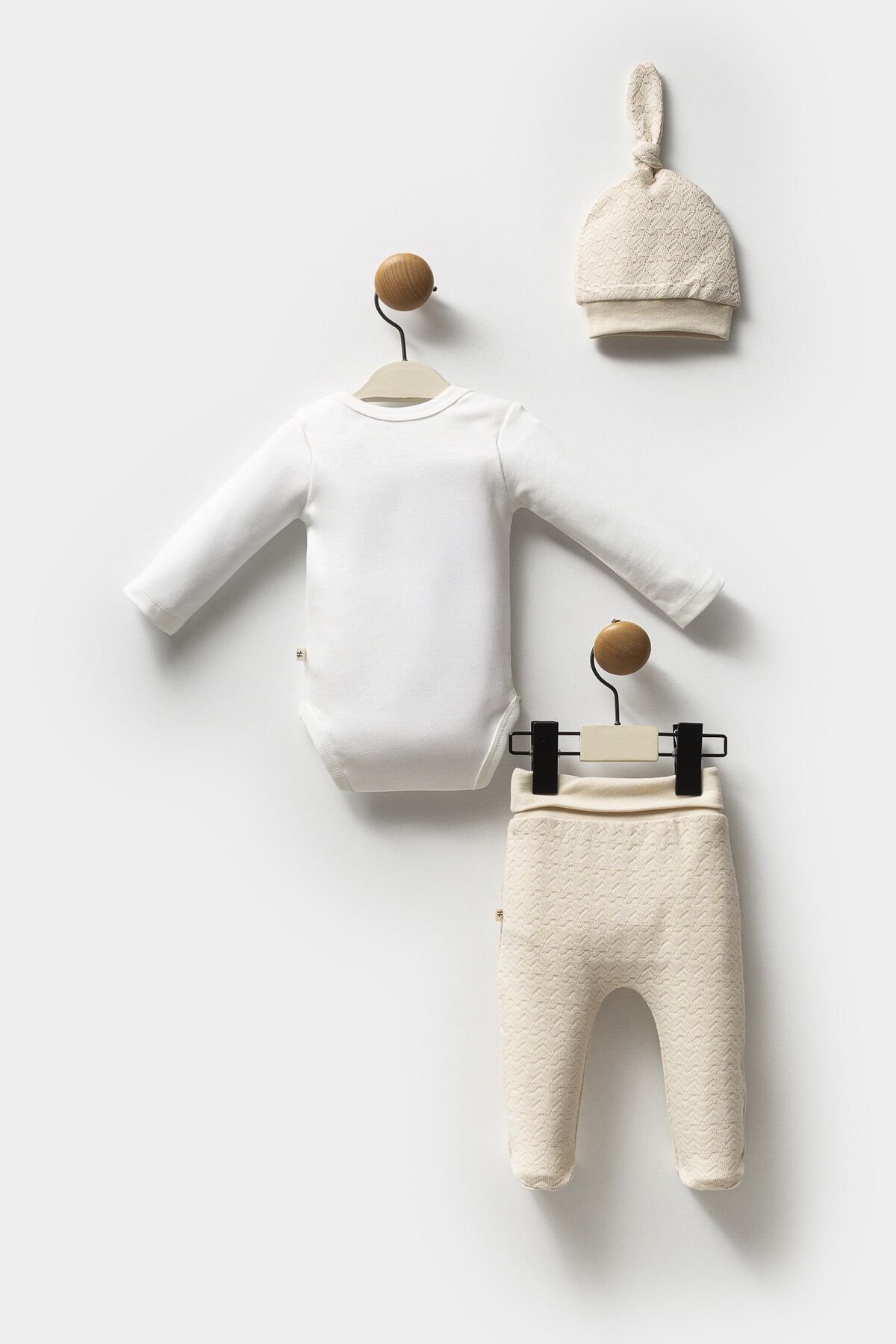 Moi̇ Noi̇ Şapkalı Badi̇ Pantolon Takım Mnb5314 Bej