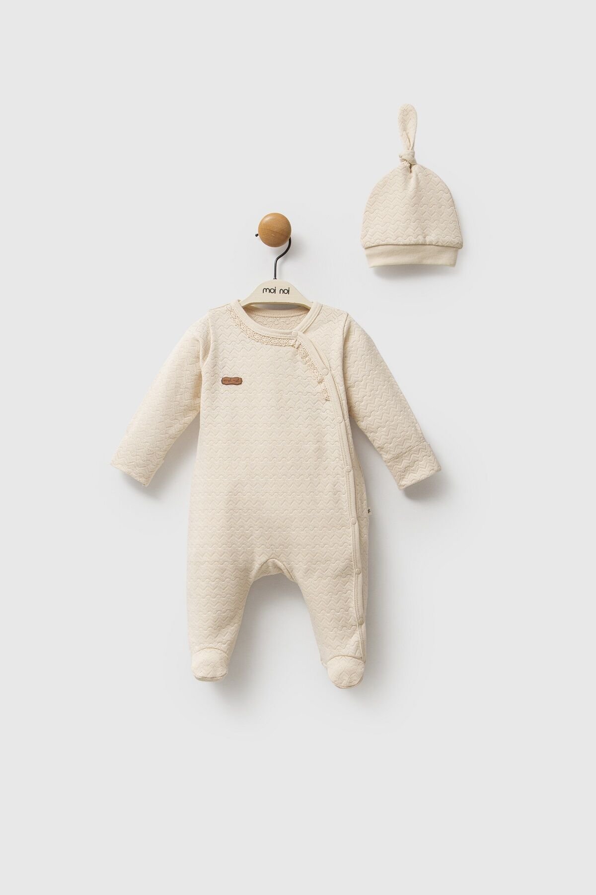 Moi̇ Noi̇ Şapkalı Tulum Mnb1248 Bej