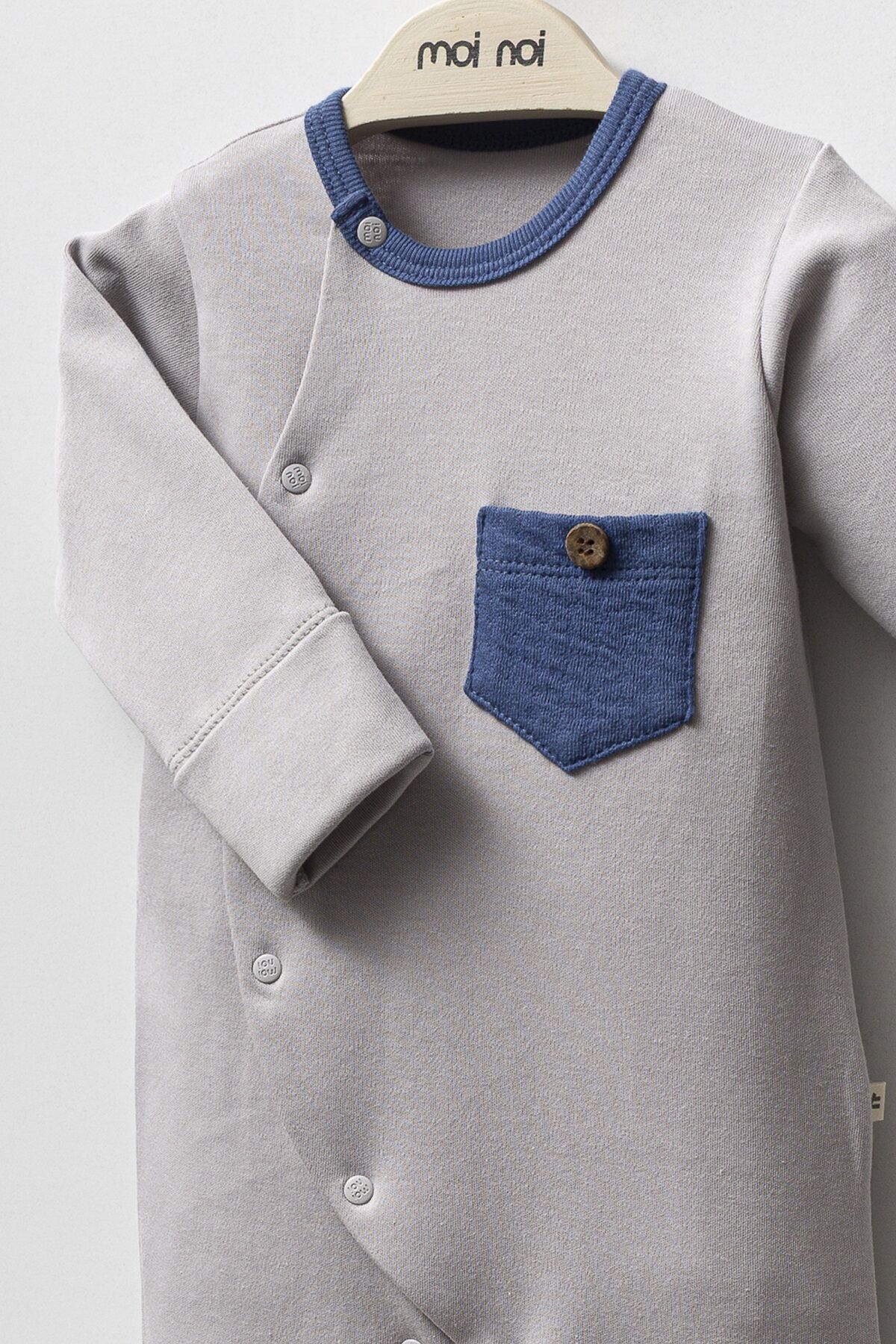 Moi̇ Noi̇ Şapkalı Tulum Mnb1250 Gri̇