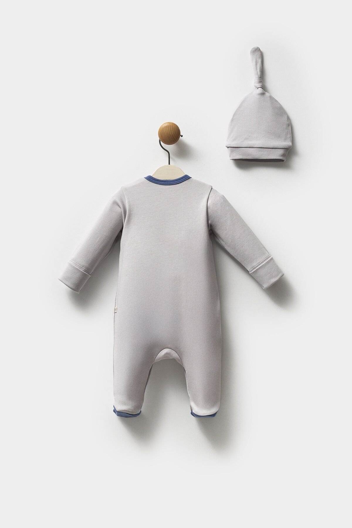 Moi̇ Noi̇ Şapkalı Tulum Mnb1250 Gri̇