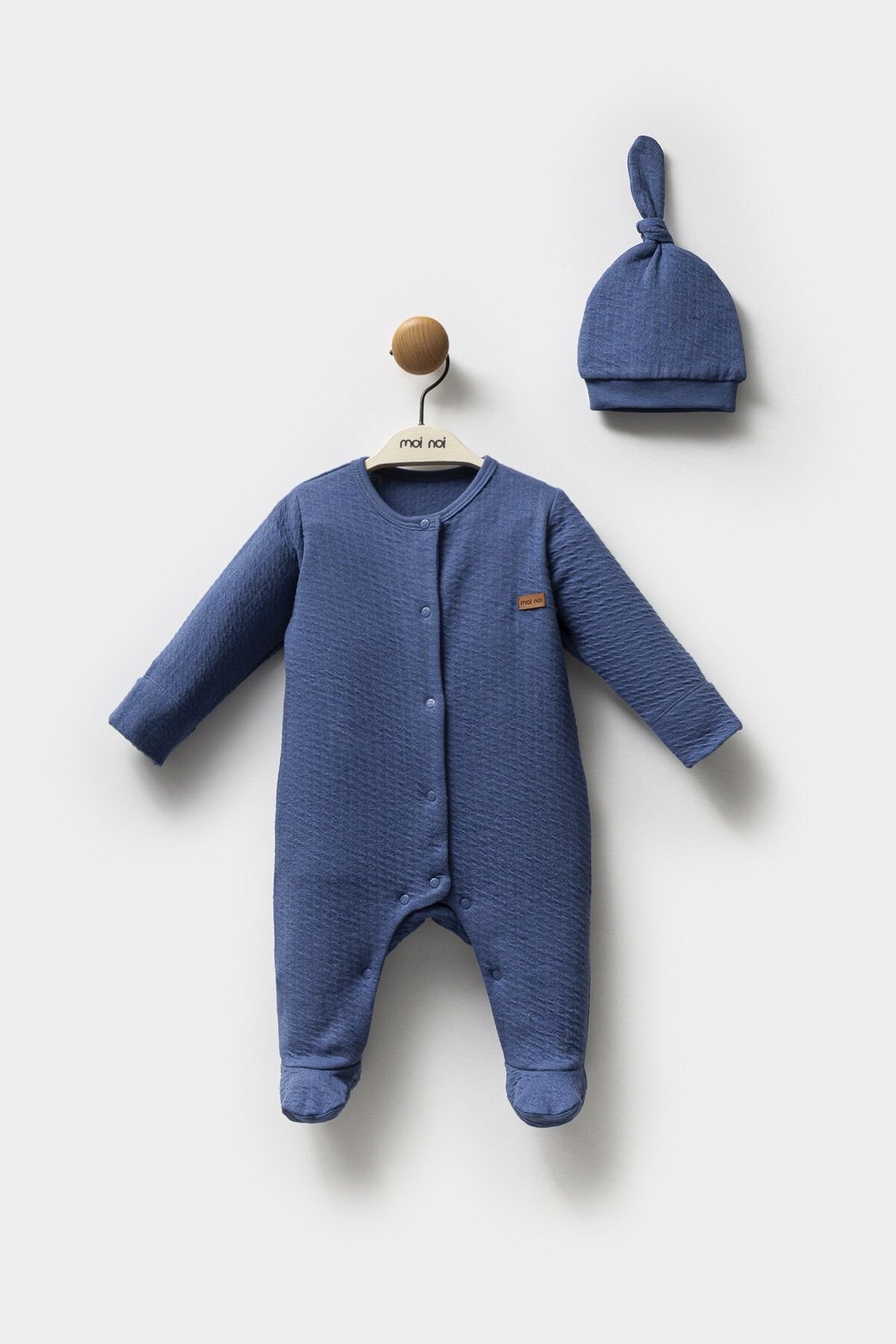 Moi̇ Noi̇ Şapkalı Tulum Mnb1251 Navy Blue