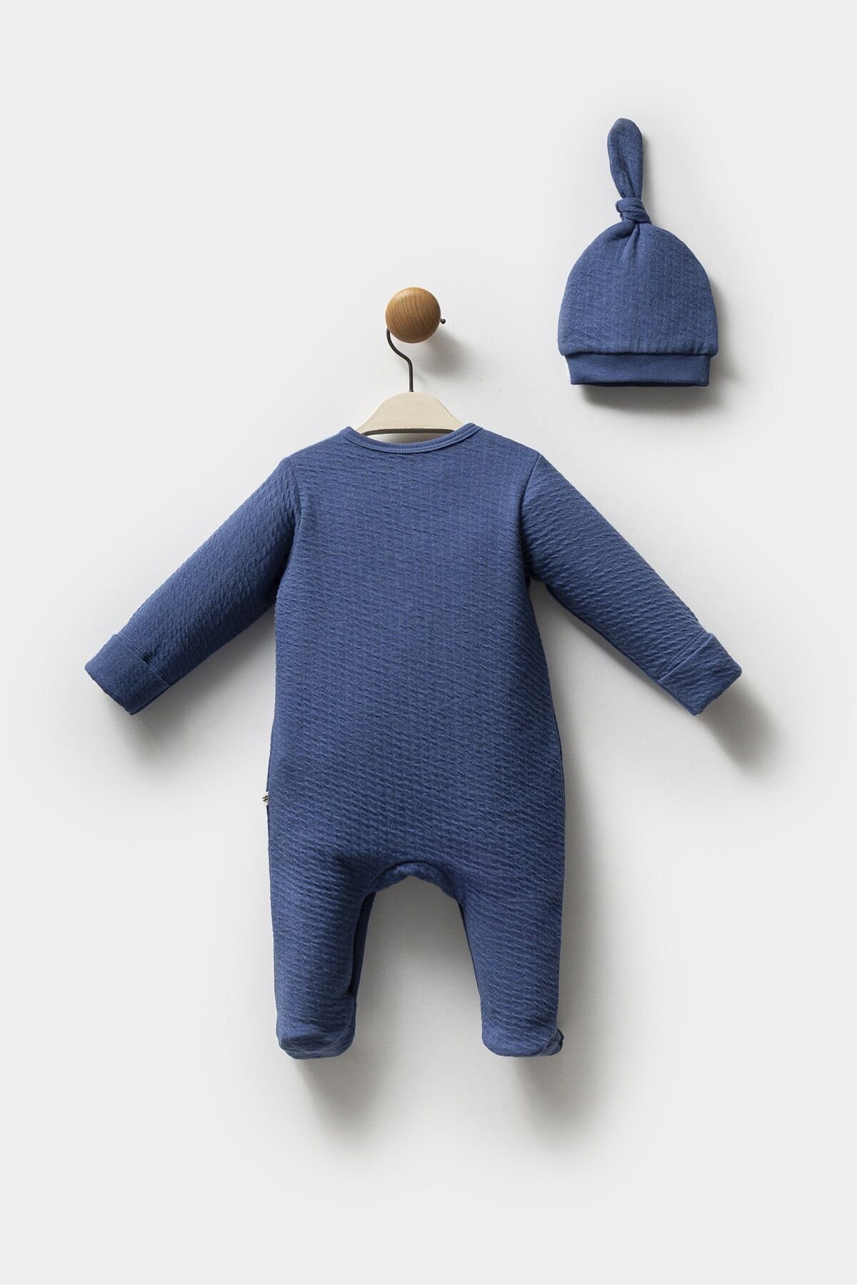 Moi̇ Noi̇ Şapkalı Tulum Mnb1251 Navy Blue