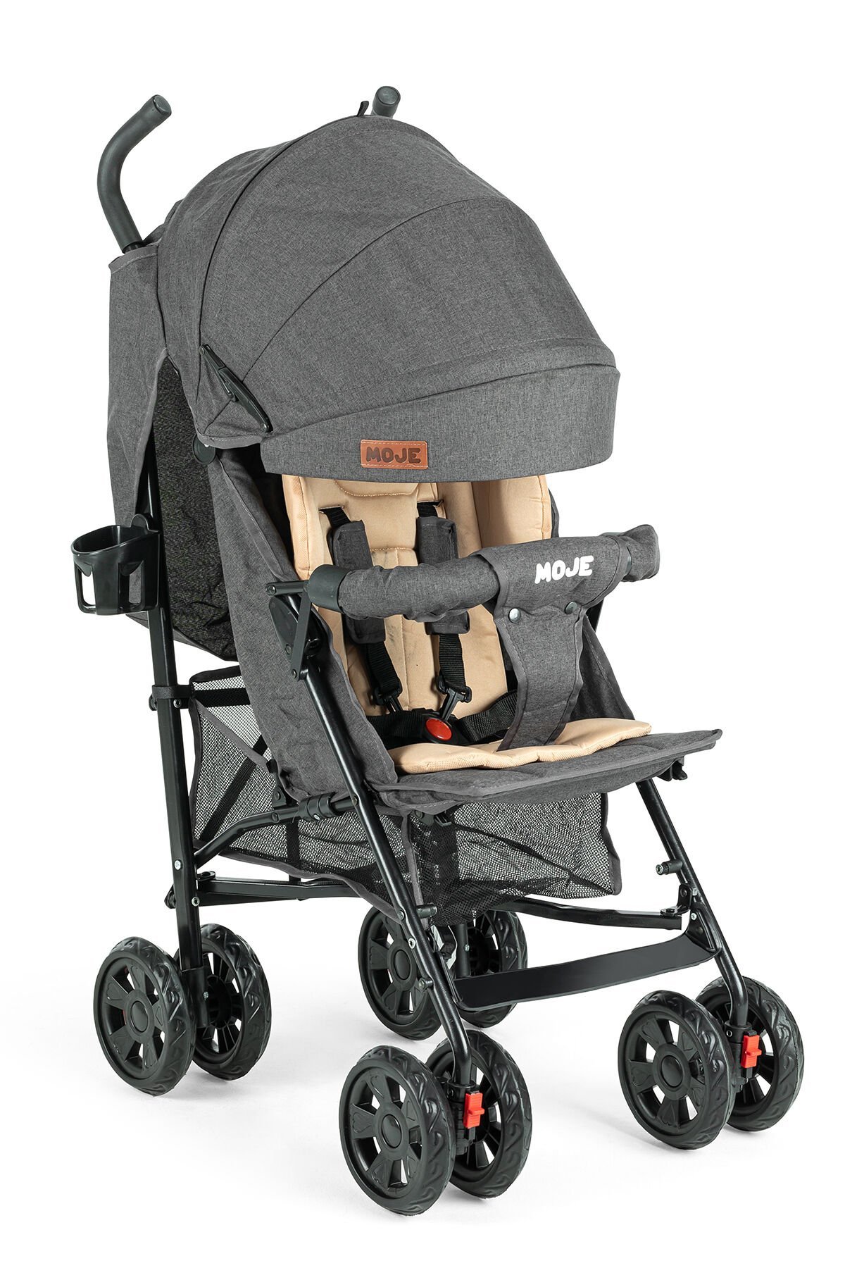 Moje Strong Baston Bebek Arabası Antrasi̇t Si̇yah