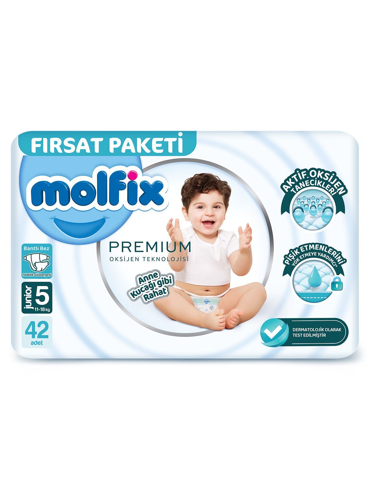 Molfi̇x Premi̇um Bebek Bezi̇ Fırsat Paketi̇ 5 Beden 11-18 Kg 42 Adet