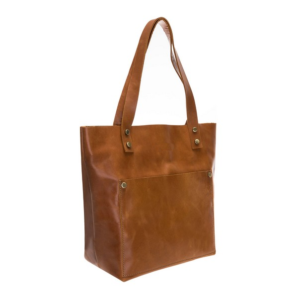 Moon Deri̇ Kadın Çantası Büyük Boy G19 Taba