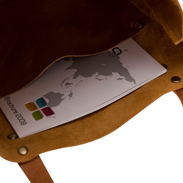 Moon Deri̇ Kadın Çantası Orta Boy G19 Taba