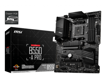 Msı B550-A Pro Ddr4 4400(Oc)Mhz Hdmı / Dp Atx Am4