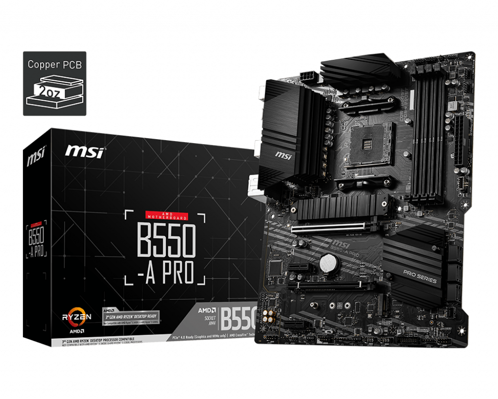 Msı B550-A Pro Ddr4 4400(Oc)Mhz Hdmı / Dp Atx Am4