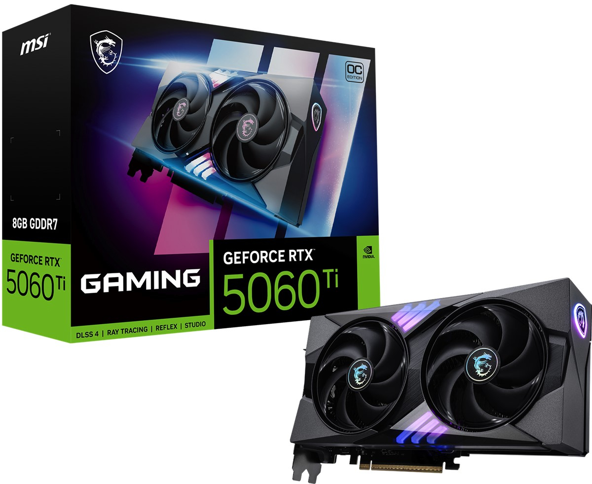 Msı Geforce Rtx 5060 Tı 8G 128Bıt Gamıng Oc Gddr7 128B Dx12 Pcıe 5.0 X16 (3Xdp 1Xhdmı)