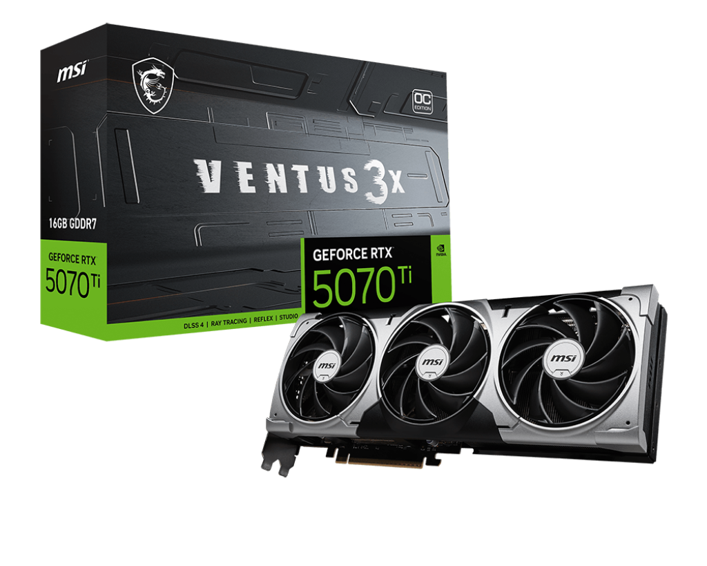 Msı Geforce Rtx 5070 Tı 16G Ventus 3X Oc Gdrr7 256Bi̇t Vga