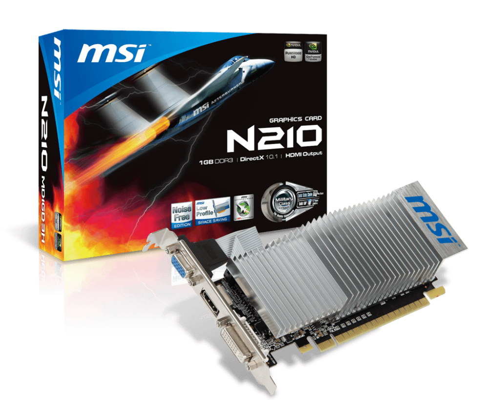 Msı N210-1Gd3/Lp 64Bi̇t 1Gb Ddr3 Vga Dvı Hdmı 64B
