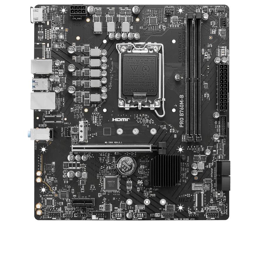 Msı Pro B760M-B Ddr4 4800(Oc) Pcı-E M.2 Usb3.2 Hdmı Matx