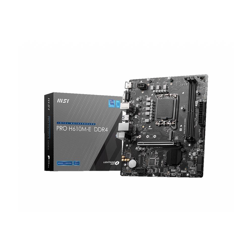 Msı Pro H610M-E Ddr4 3200Mhz M.2 Matx 1700P