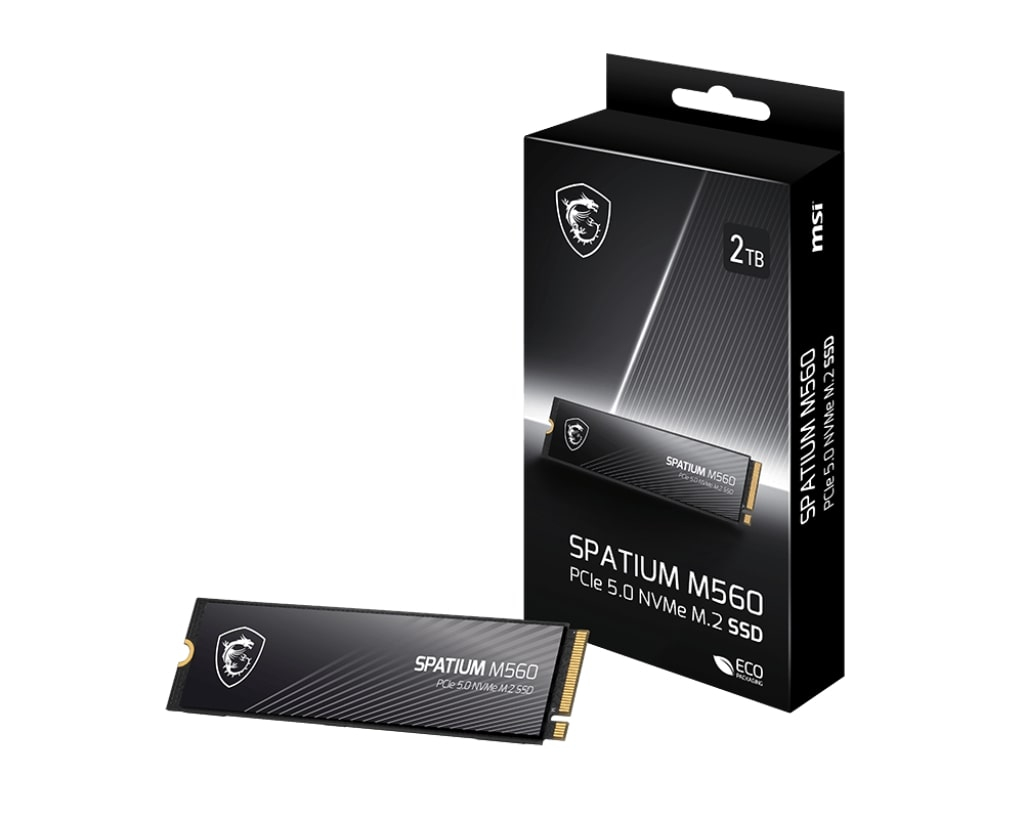 2Tb Msı Spatıum M560 Pcıe 5.0 Nvme M2 10300/8700Mb/S