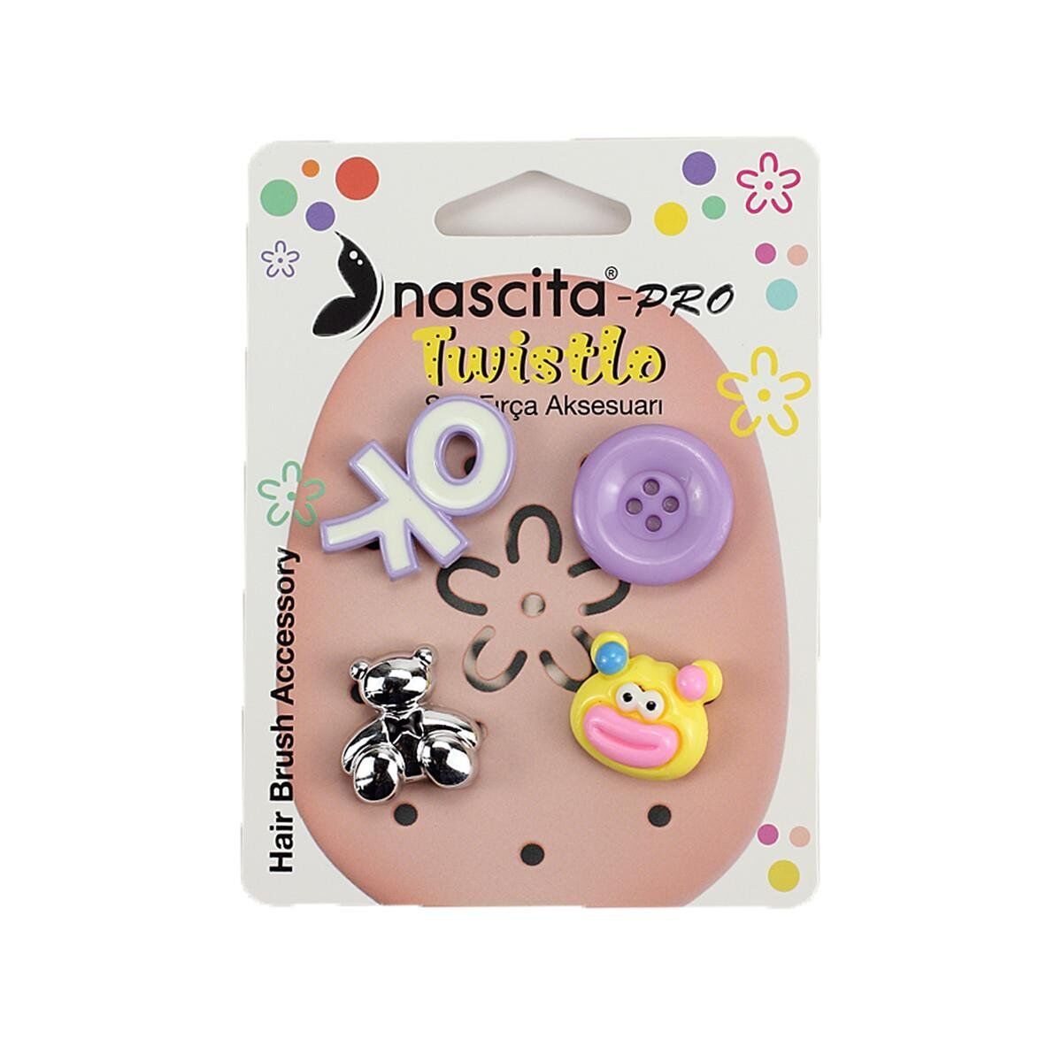 Nasci̇ta Twi̇stlo Aksesuar Seti̇ 4 Lü Pembe