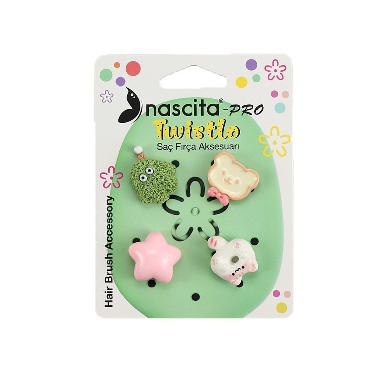 Nasci̇ta Twi̇stlo Aksesuar Seti̇ 4 Lü Si̇yah