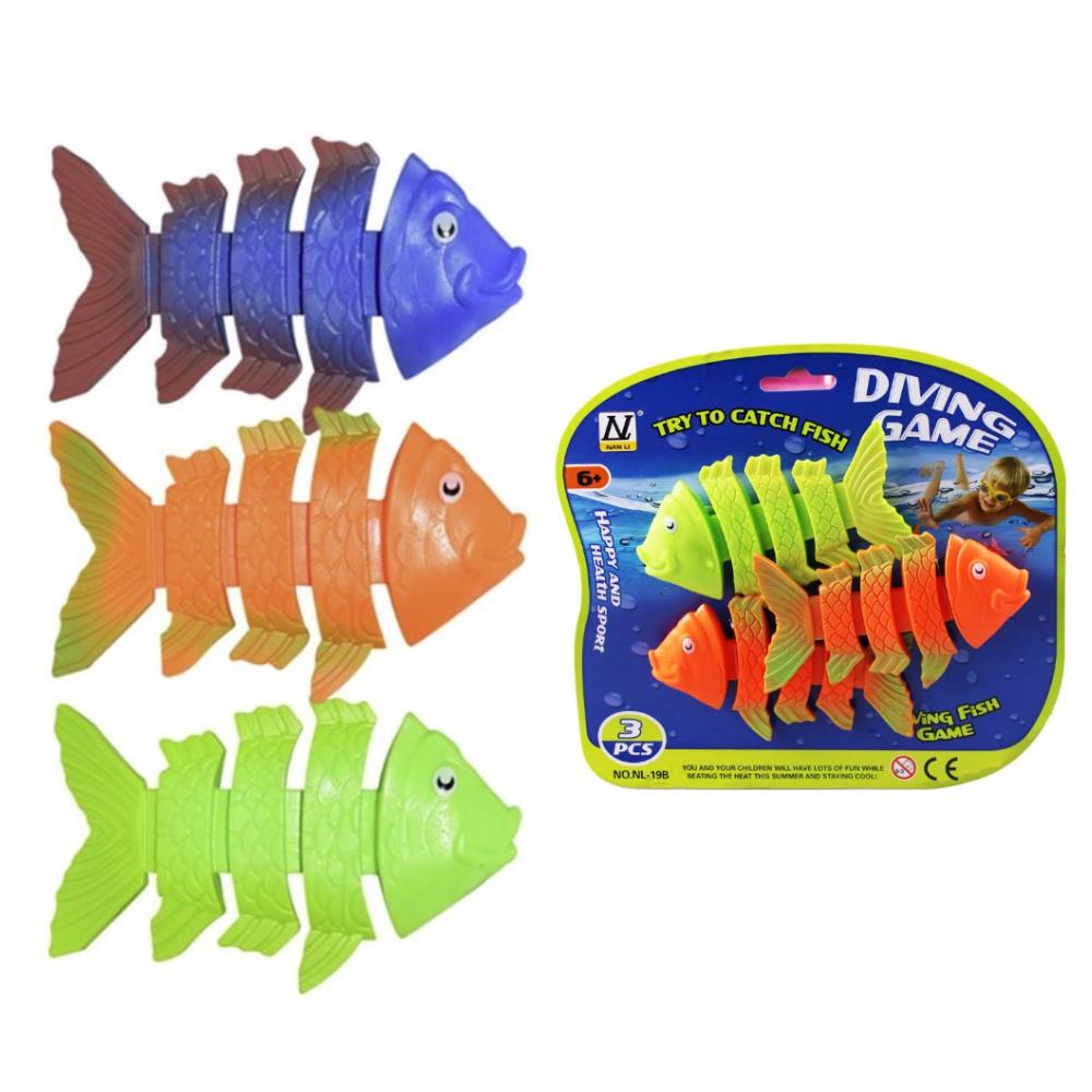 Nl-19B - Havuz Oyunu - 3Lü Balıklar Fosforlu -96