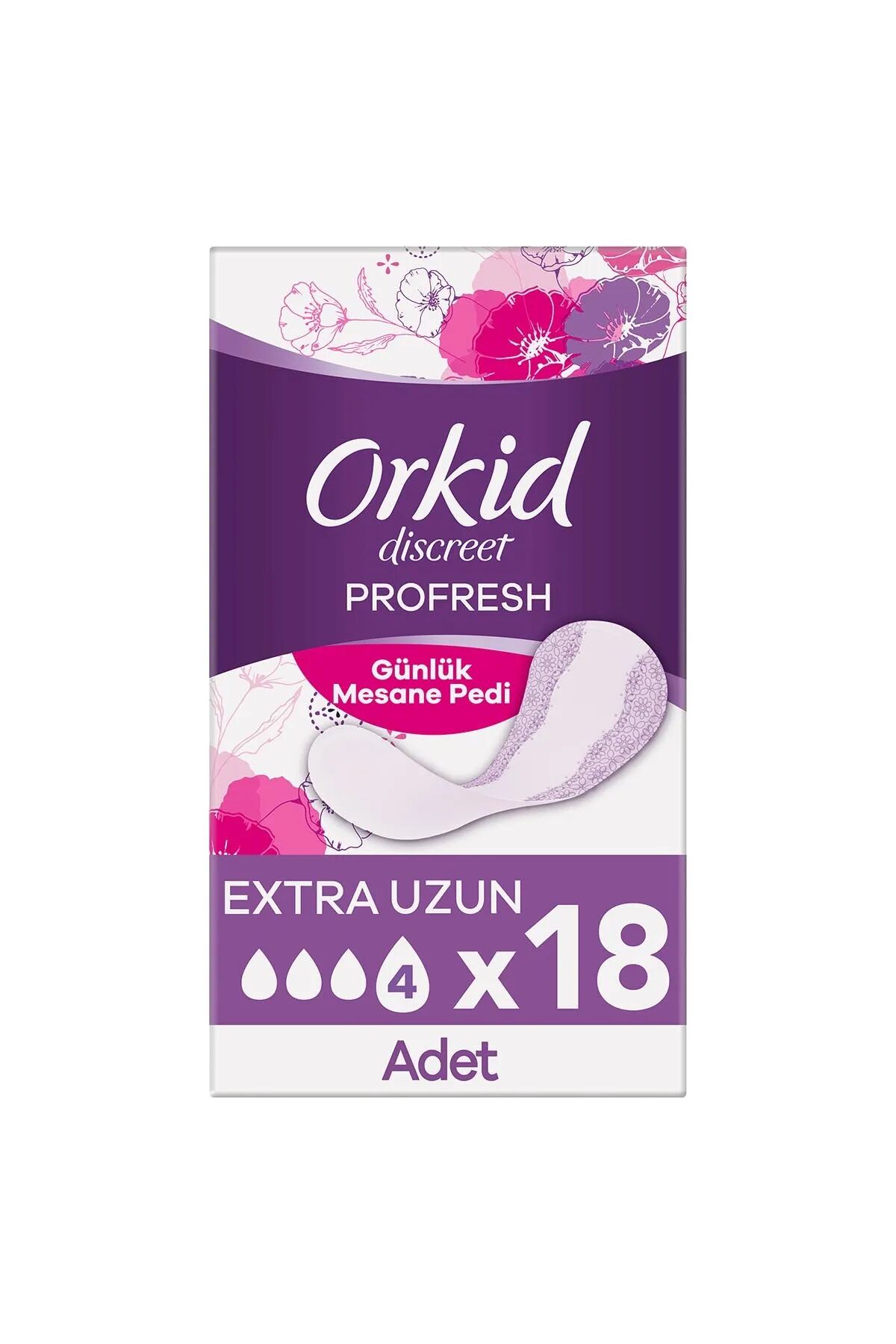 Orki̇d Günlük Mesane Pedi̇ Ekstra Uzun 18 Li̇