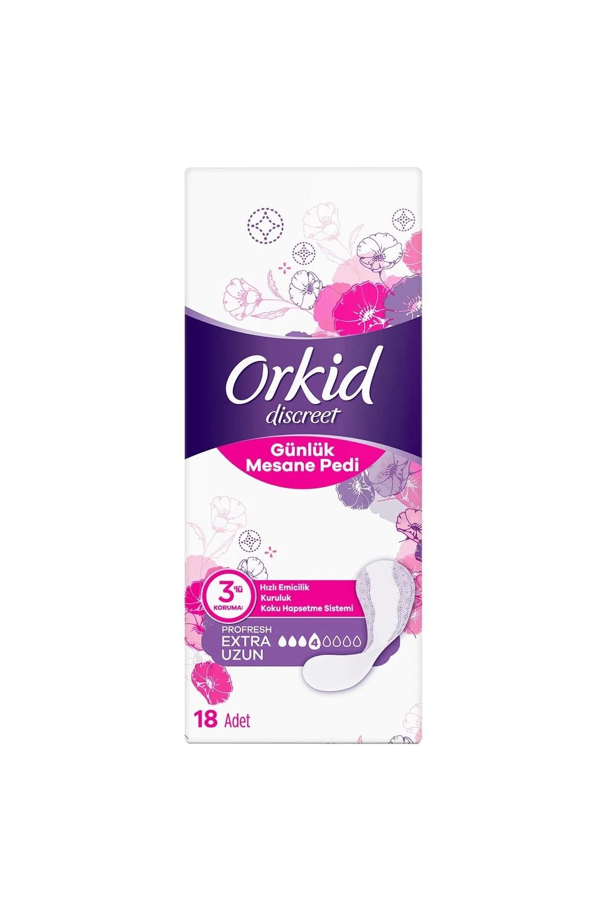Orki̇d Günlük Mesane Pedi̇ Ekstra Uzun 18 Li̇