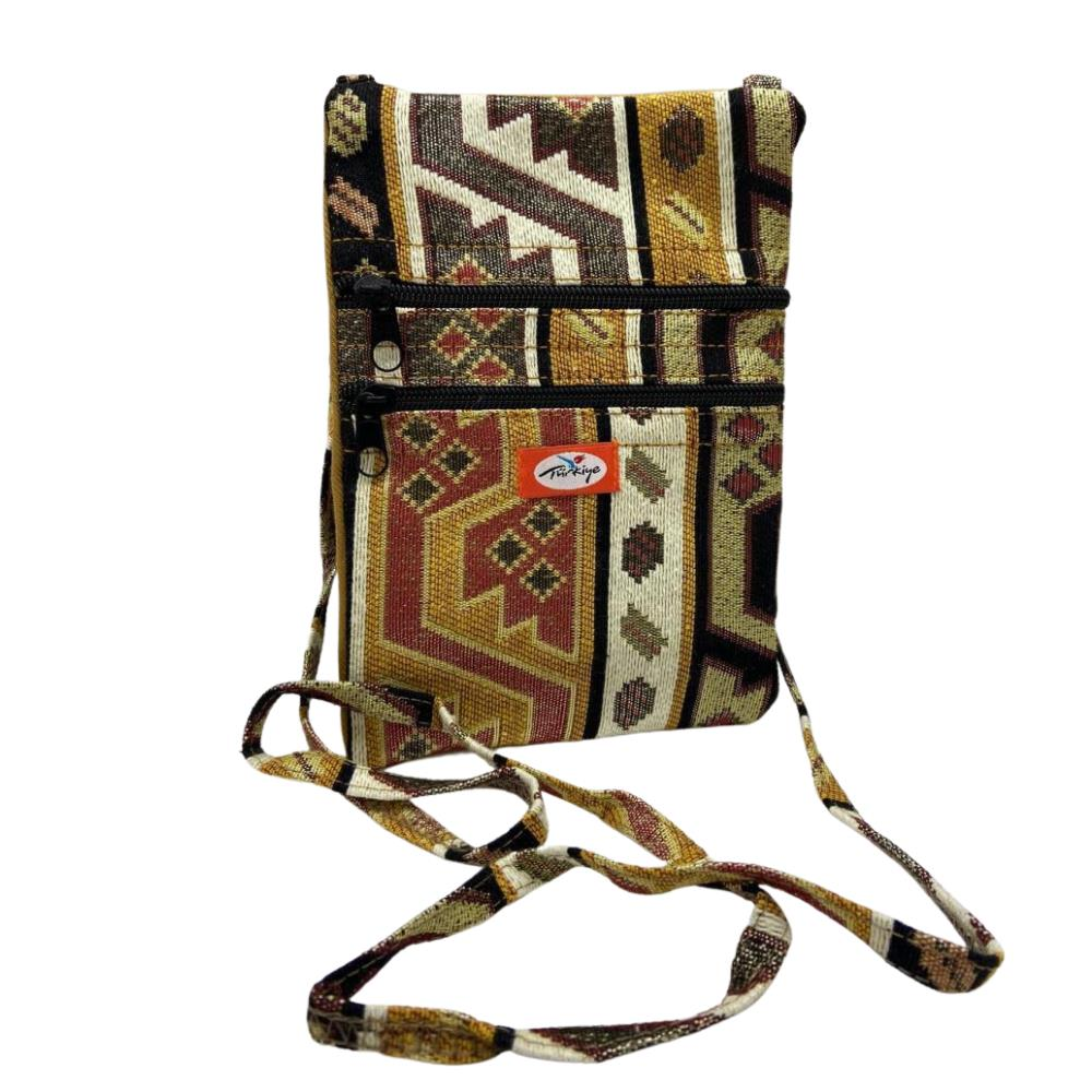 Otanti̇k Desenli̇ Fermuarlı Askılı Çanta Özel Di̇ki̇m - Gs301