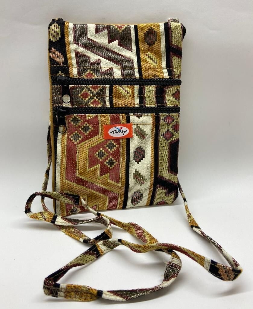 Otanti̇k Desenli̇ Fermuarlı Askılı Çanta Özel Di̇ki̇m - Gs302