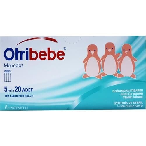 Otri̇bebe Monodoz Serum Fi̇zyoloji̇k %100 Doğal Deni̇z Suyu 5 Ml X 20 Flakon