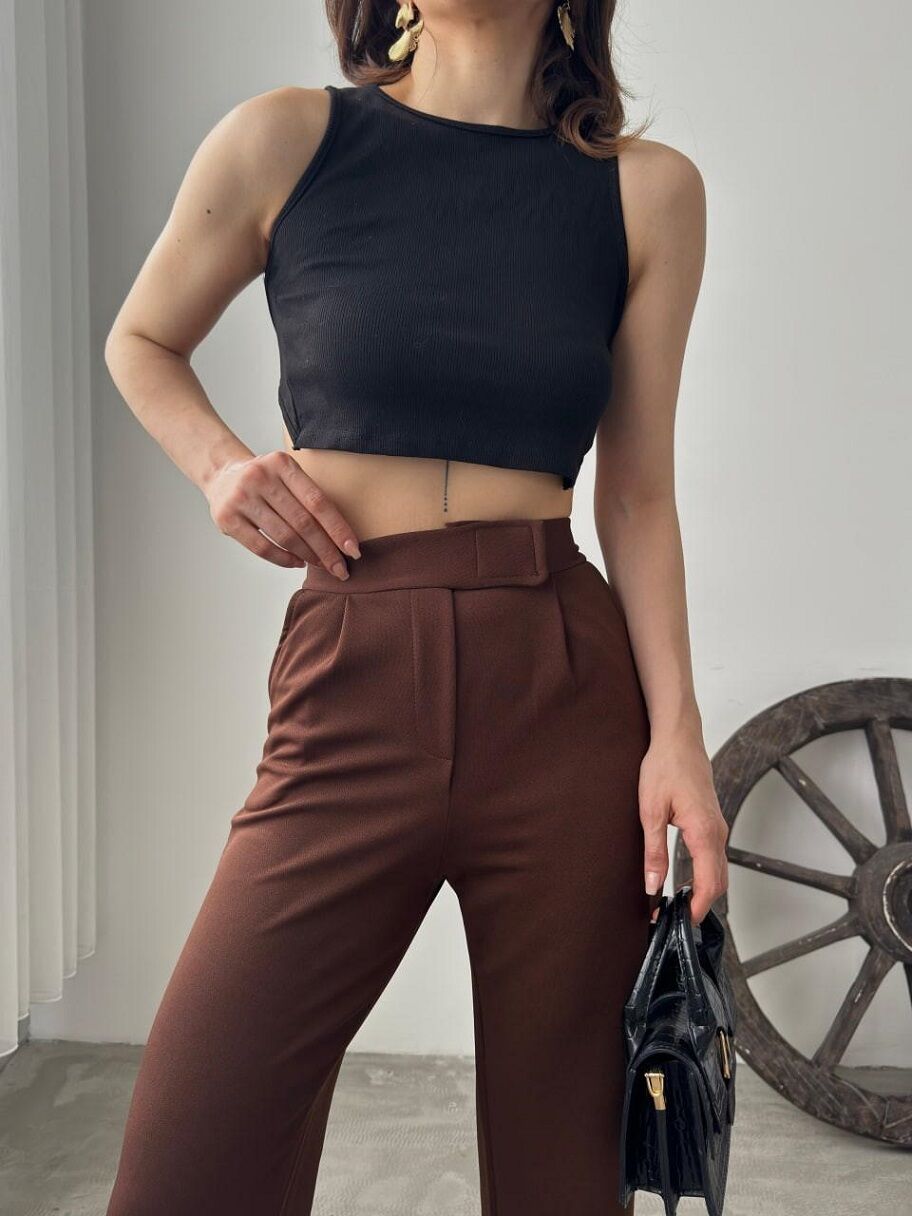 Palazzo Pantolon- Kahverengi̇