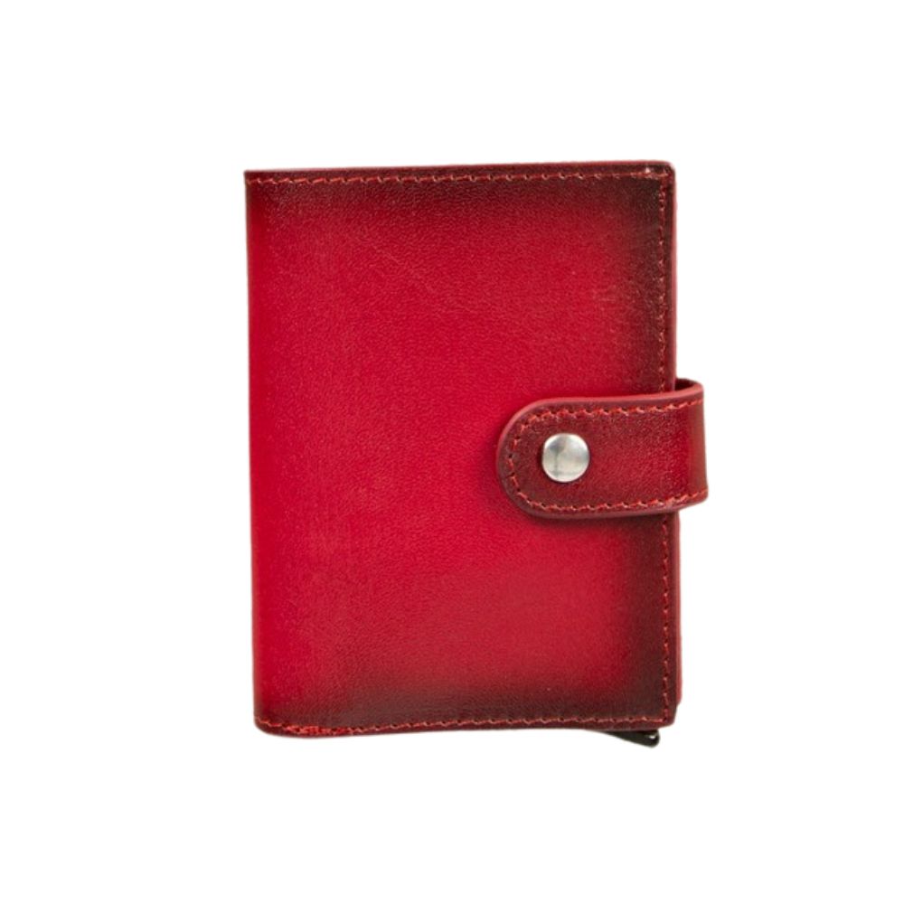 Palertag Deri̇ Cüzdan, Apple Ai̇rtag Uyumlu Kırmızı