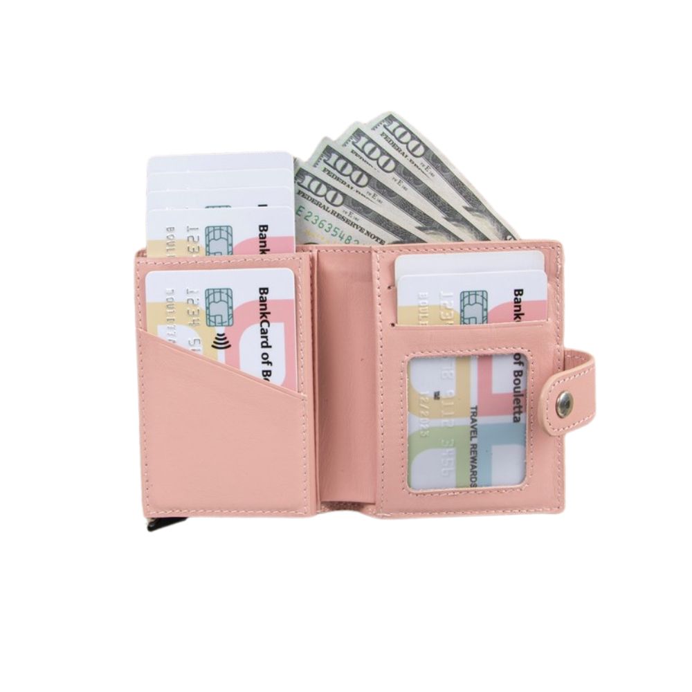 Palertag Deri̇ Cüzdan, Apple Ai̇rtag Uyumlu Pembe