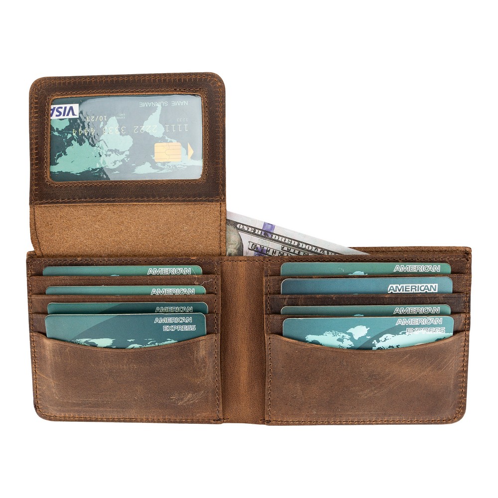 Paul Deri̇ Cüzdan Ve Kartlık, 12 Adet Kart Bölmeli̇, Anti̇k Kahve