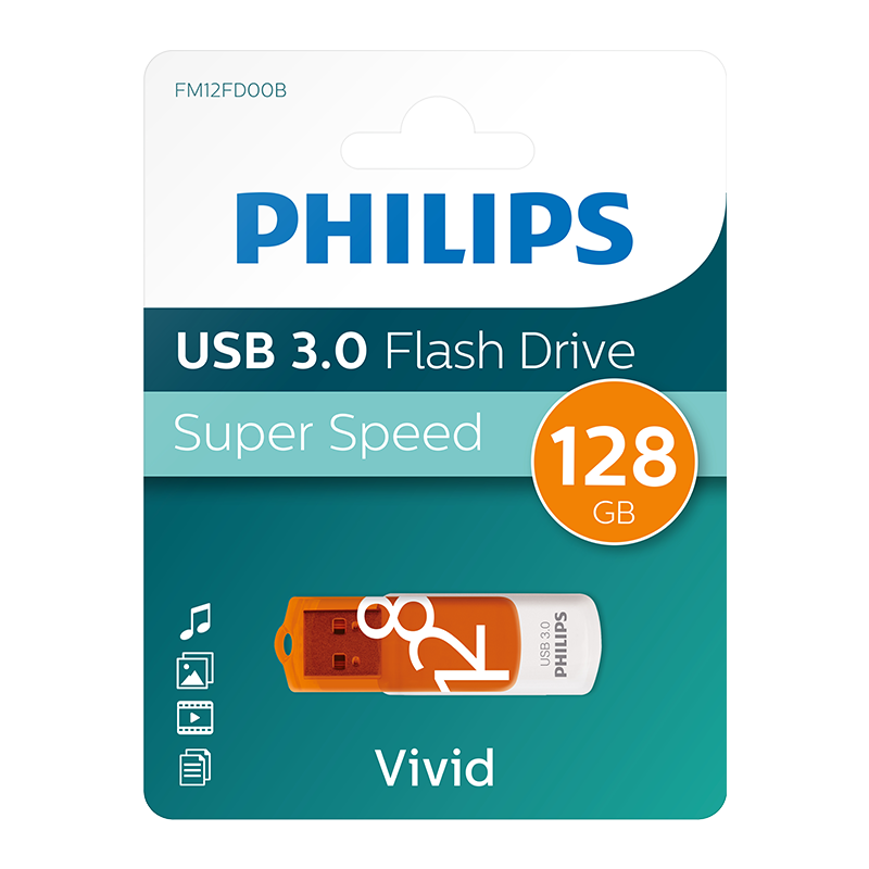 Phılıps 128Gb Usb 3.0 100/150Mb/S Fm12Fd00B/00