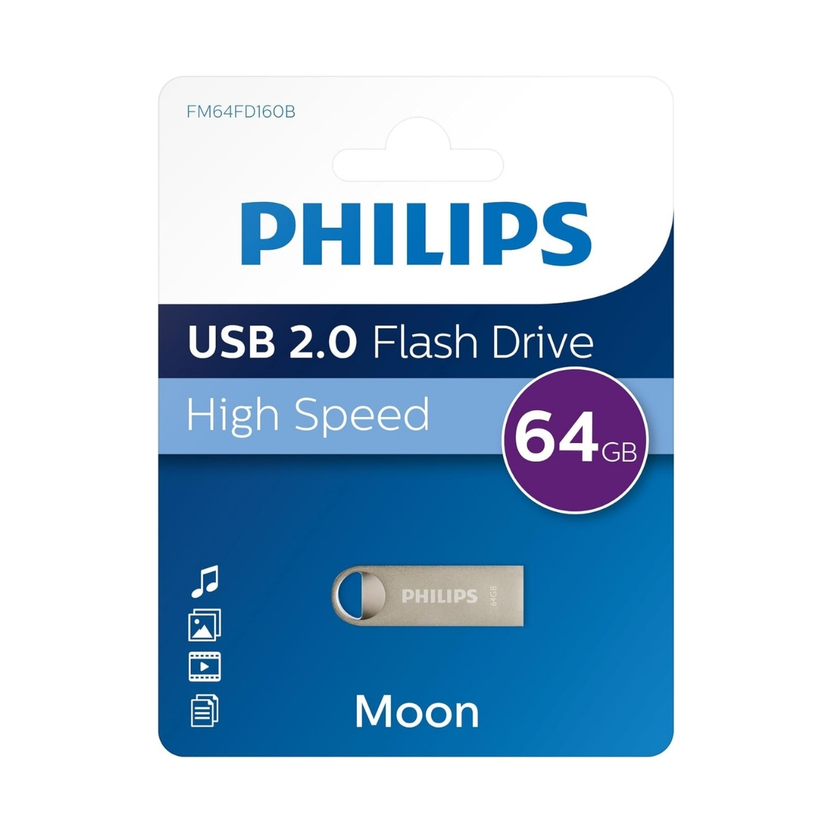 Phılıps 64Gb Usb 2.0 25/10Mb/S Fm64Fd160B/00