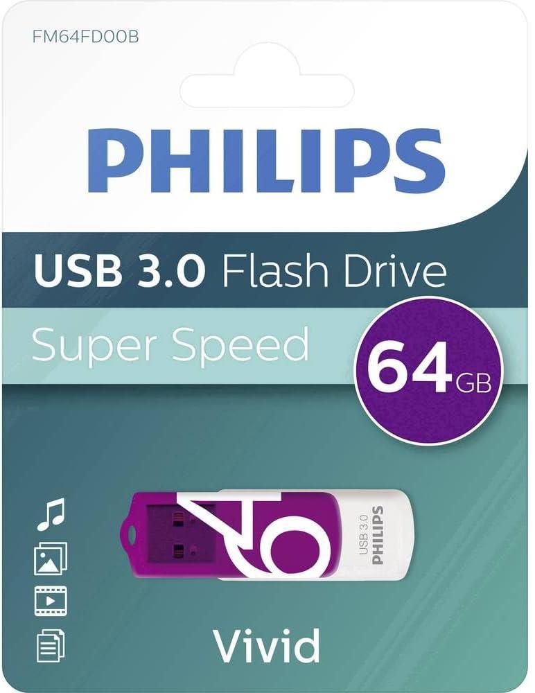 Phılıps 64Gb Usb 3.0 100/150Mb/S Fm64Fd00B/00