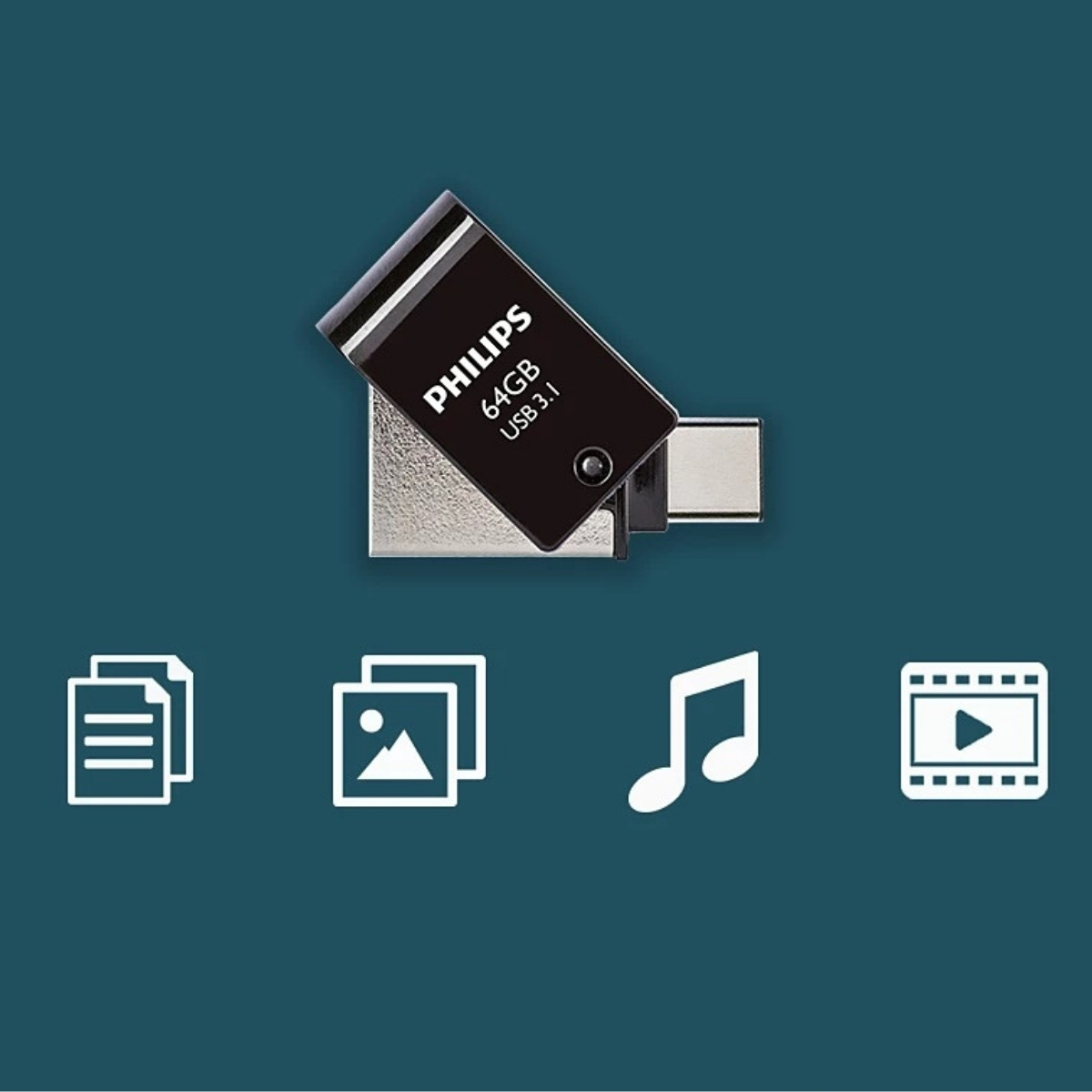 Phılıps 64Gb Usb3.1 Type-C 100/150 Mb/S Fm64Dc152B/00