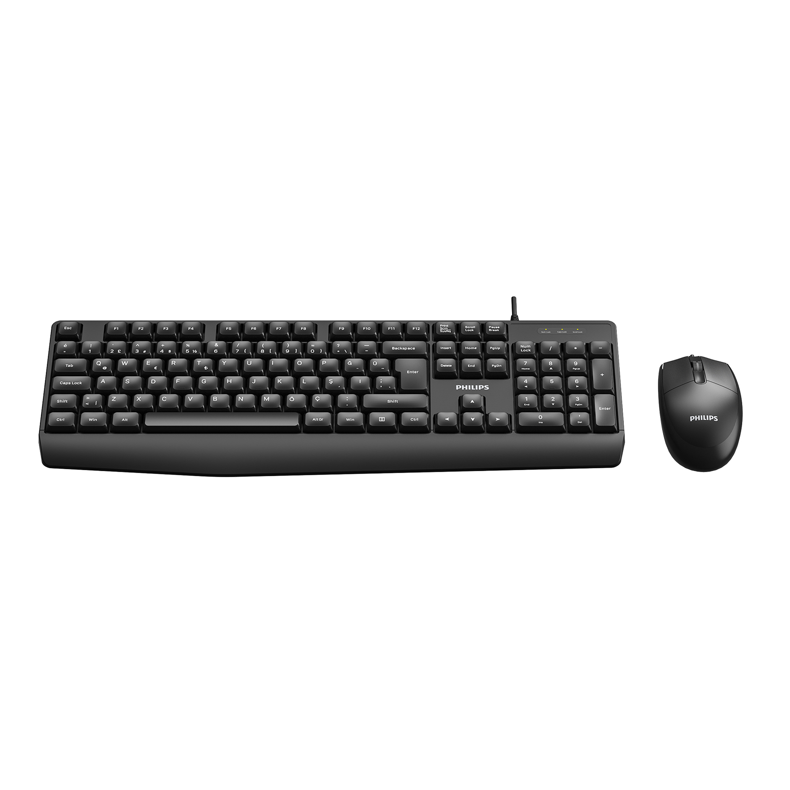 Phılıps Kablolu  Klavye&Ampmouse Set Spt6237B Si̇yah