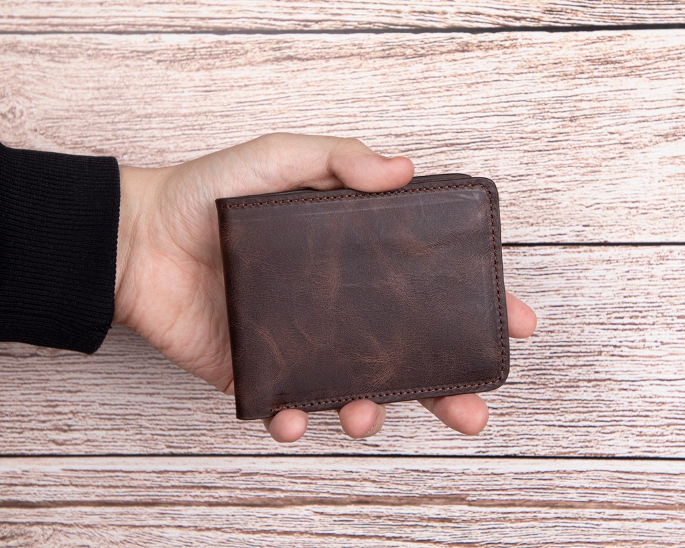 Pi̇er Deri̇ Erkek Cüzdan Acı Kahve