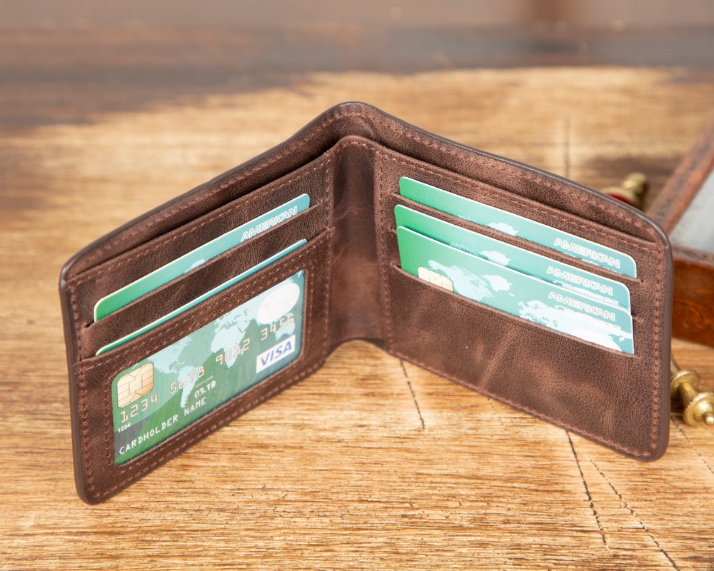 Pi̇er Deri̇ Erkek Cüzdan Acı Kahve