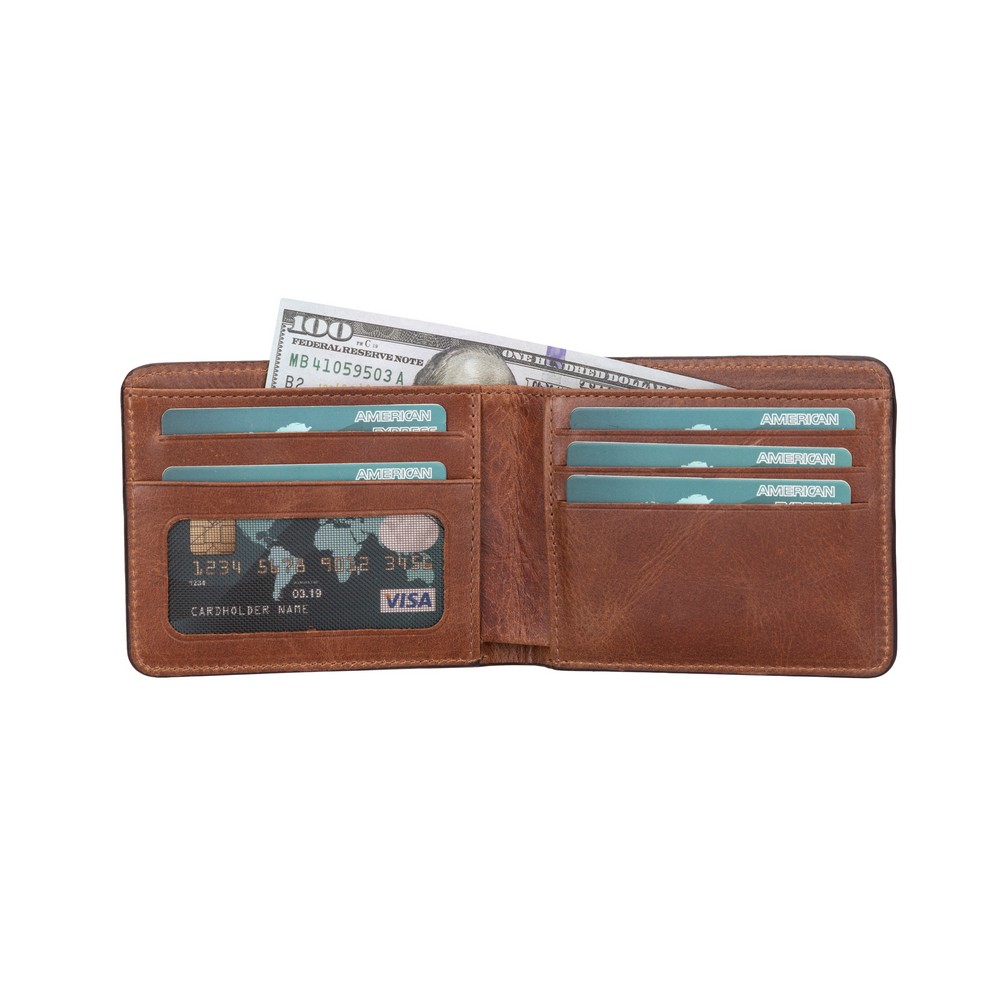 Pi̇er Deri̇ Erkek Cüzdan Karamel