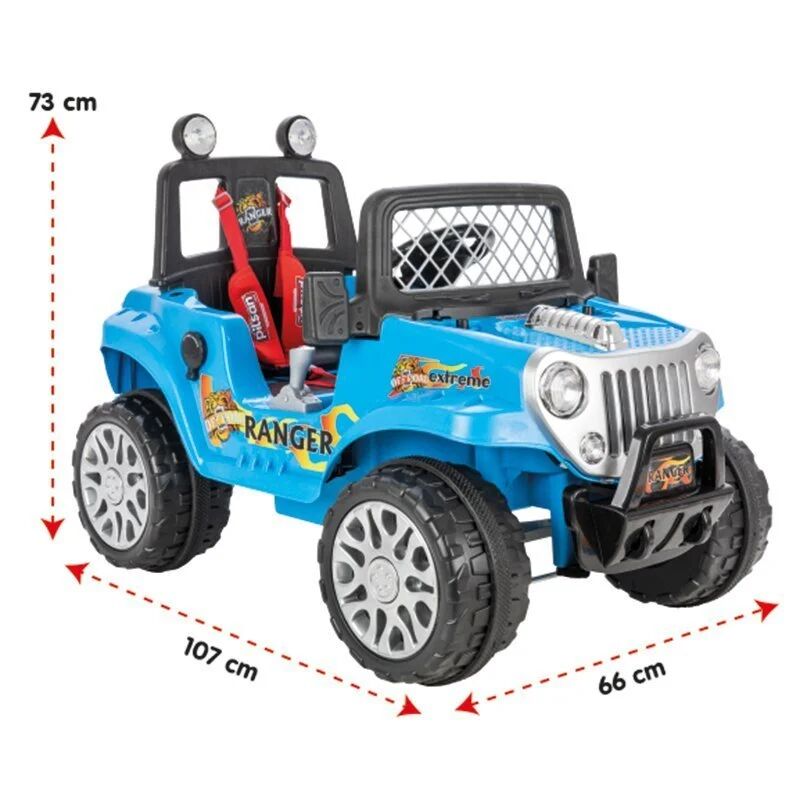 Pi̇lsan Ranger Uzaktan Kumandalı Akülü Araba 12 Volt 05-107 Metali̇k Mavi̇