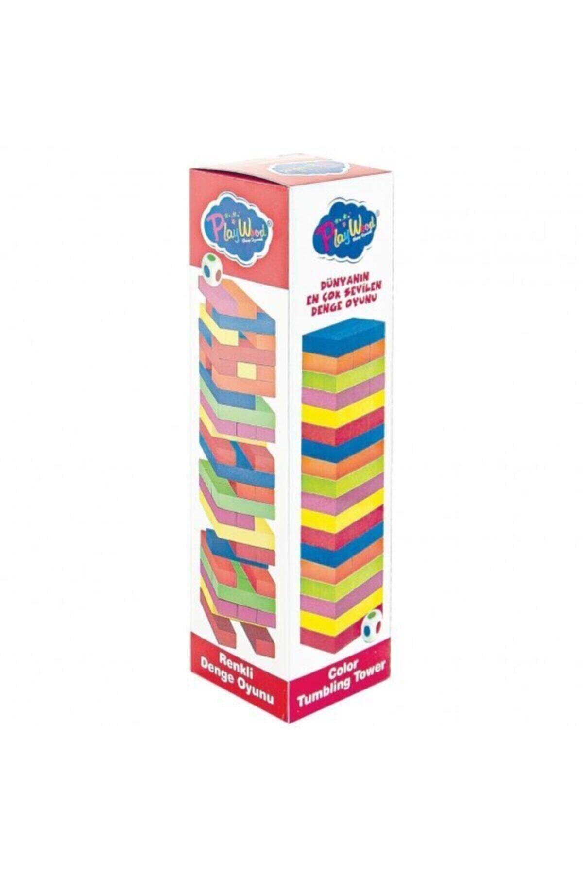 Playwood Ahşap Kutulu Denge Oyunu Renkli̇ 310