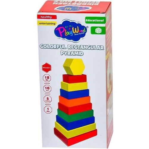 Playwood Di̇kdörtgen Renkli̇ Kule 393